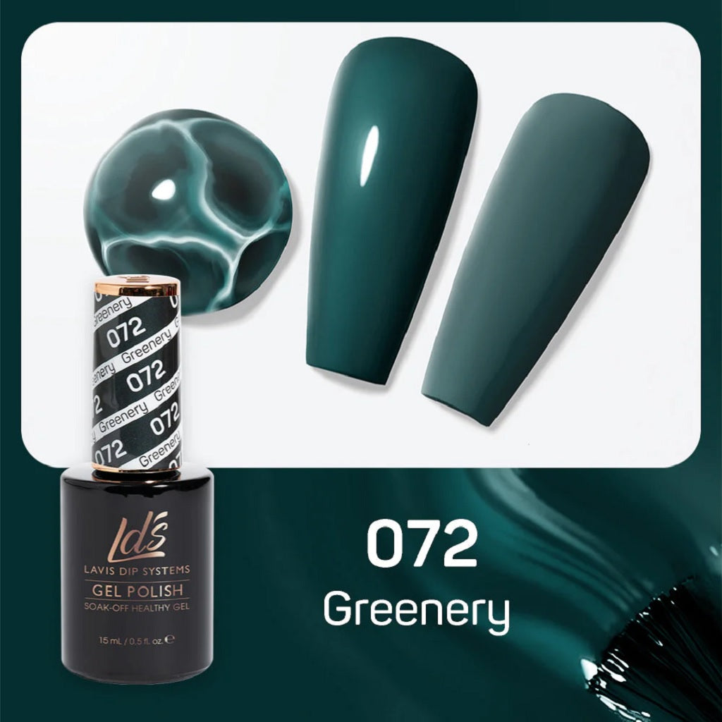 LDS Gel Polish 072 - Green Colors - Greenery