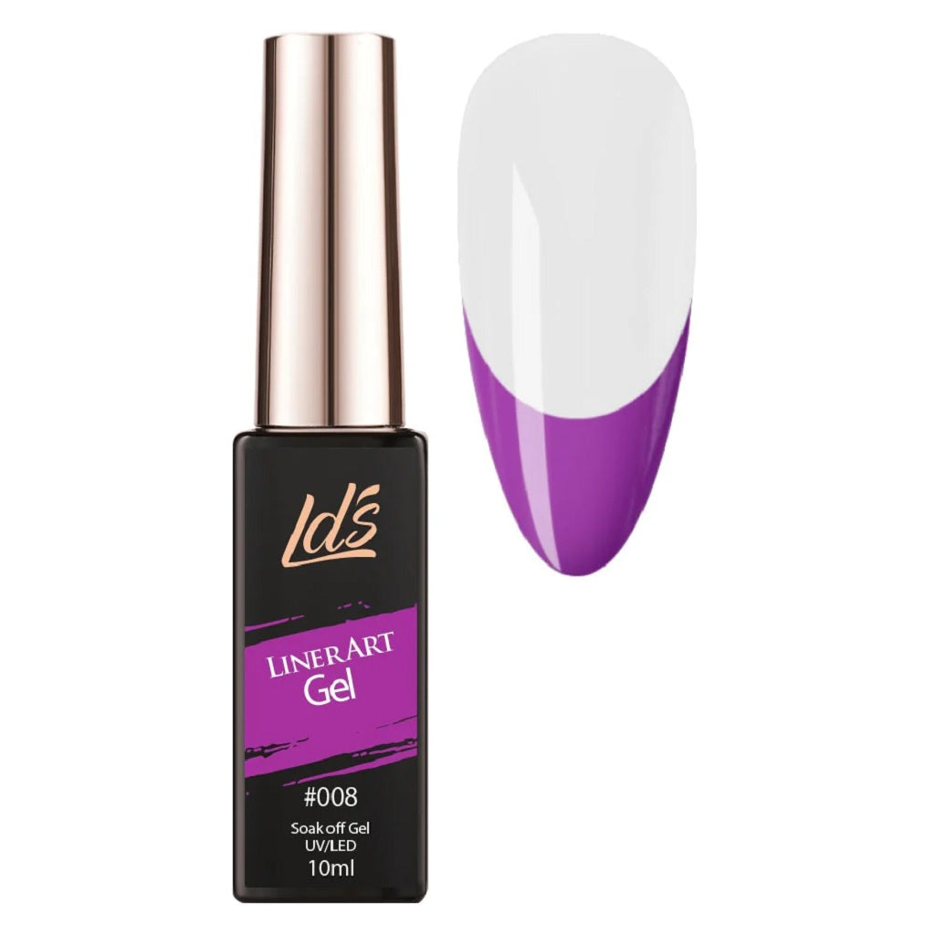 LDS Gel Polish Nail Art Liner - Neon Purple 08 (ver 2)