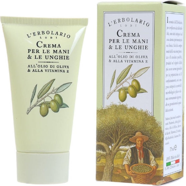 L'Erbolario Lodi Hand and Nail Cream - Olive Oil, Vitamin E & Shea Butter