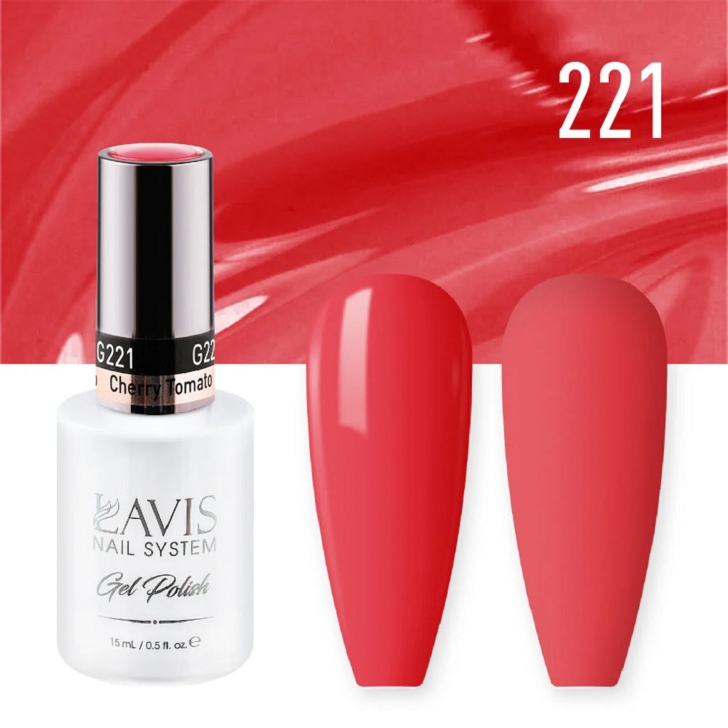 Lavis Gel Polish 221 - Scarlet Colors - Cherry Tomato