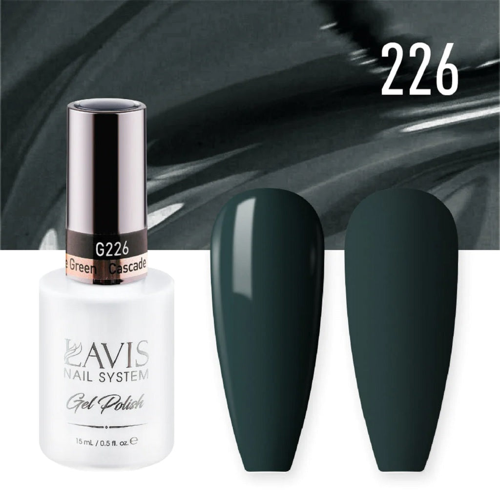 Lavis Gel Polish 226 - Green Colors - Cascade Green