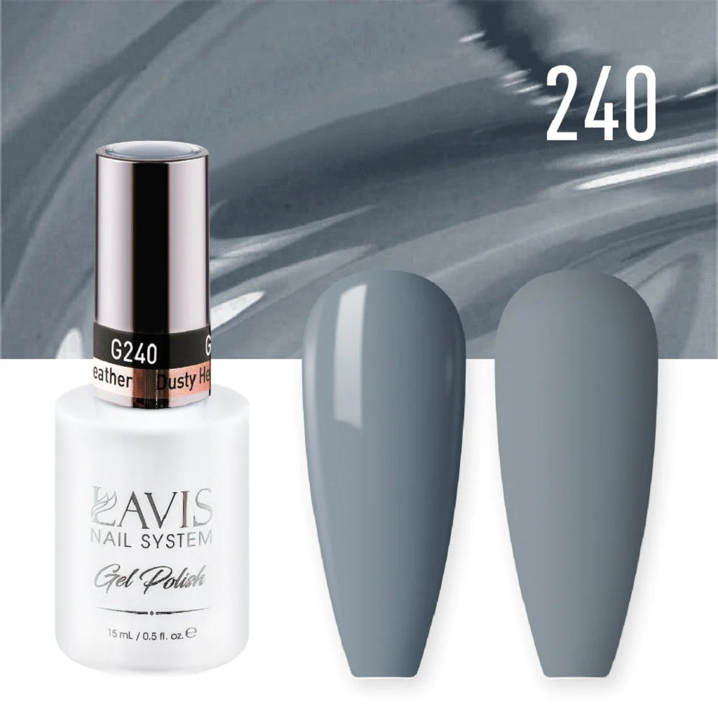 Lavis Gel Polish 240 - Gray Colors - Dusty Heather