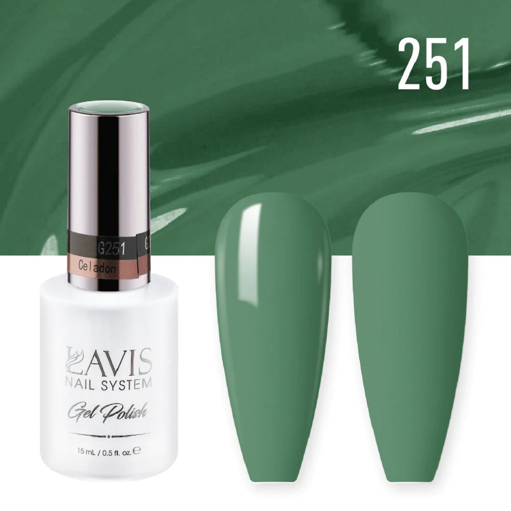 Lavis Gel Polish 251 - Green Colors - Celadon
