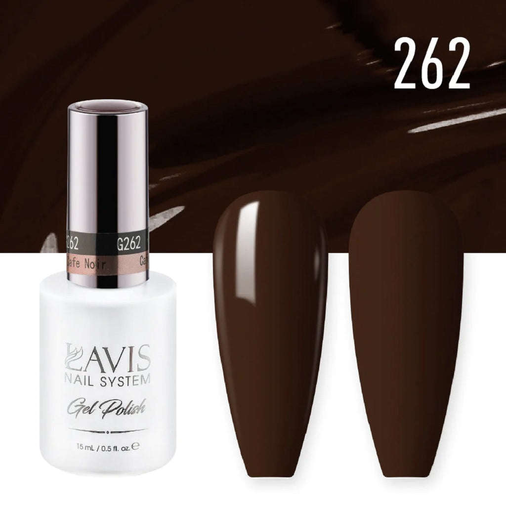 Lavis Gel Polish 262 - Brown Colors - Cafe Noir