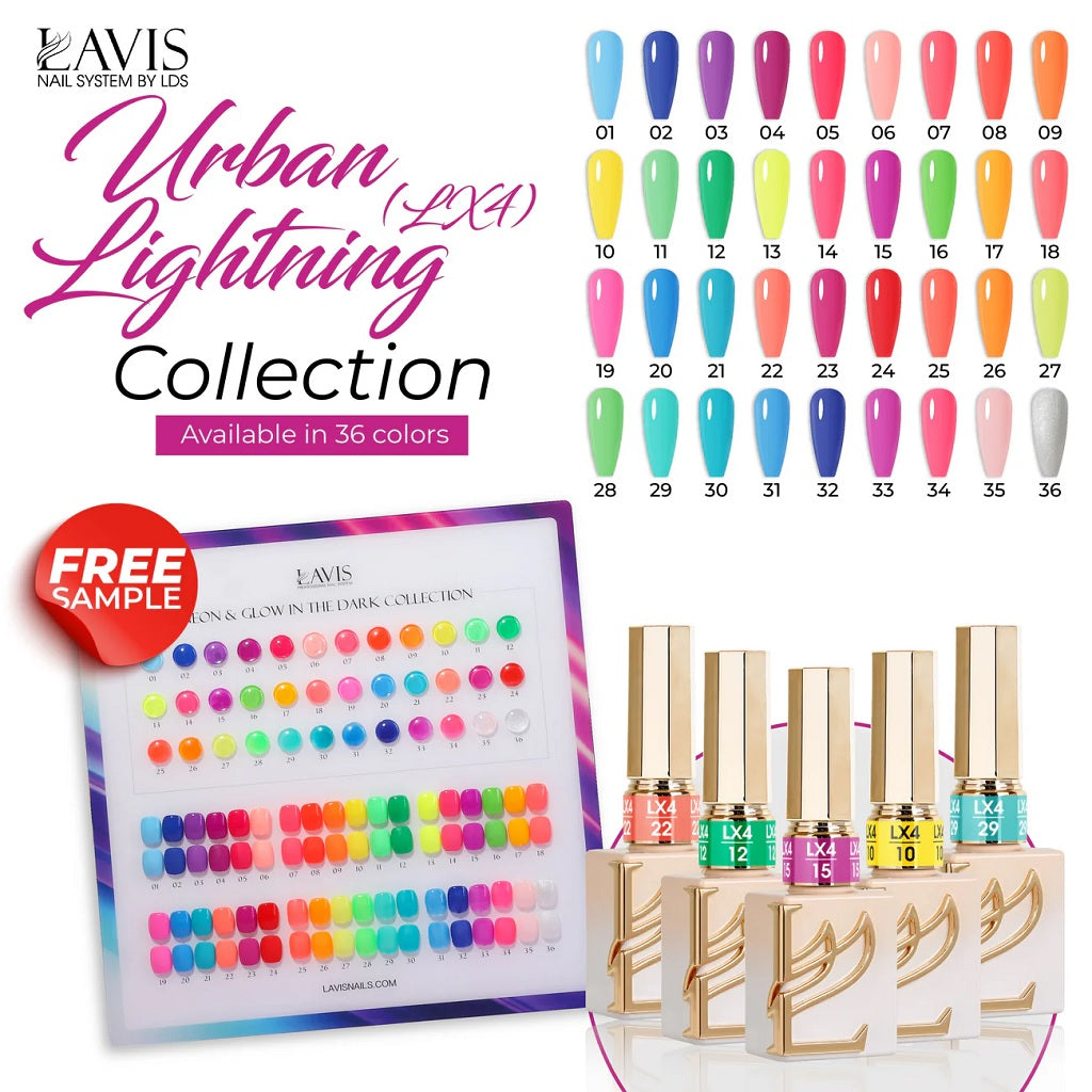 Lavis LX4 - Set 36 Colors - Gel Polish - Urban Lightning Collection
