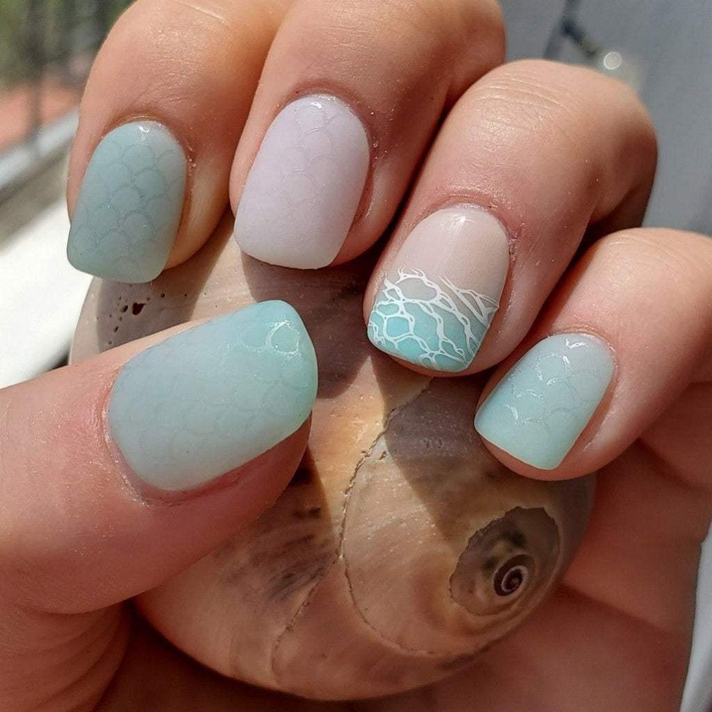 Mermaid Sea Glass Nails