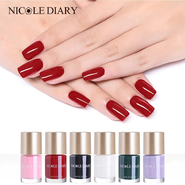 NICOLE DIARY Regular Series Non-Toxic Nail Varnish Manicure