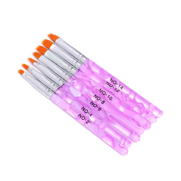 Nail Art Brush Pen UV Gel Acrylic Nail Brush False Nail Art Tips Builder by Tfscloin
