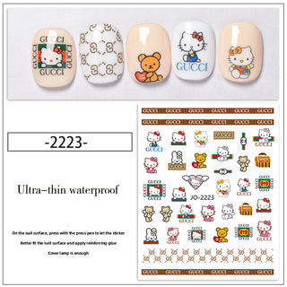 Ultra Thin Joyful Waterproof Sanrio Nail Sticker - JO-2221