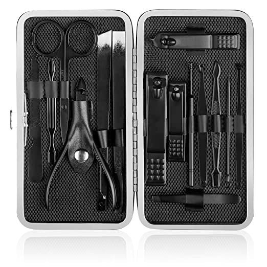 ONME 15 Pcs Stainless Steel Professional Nail Grooming Kit