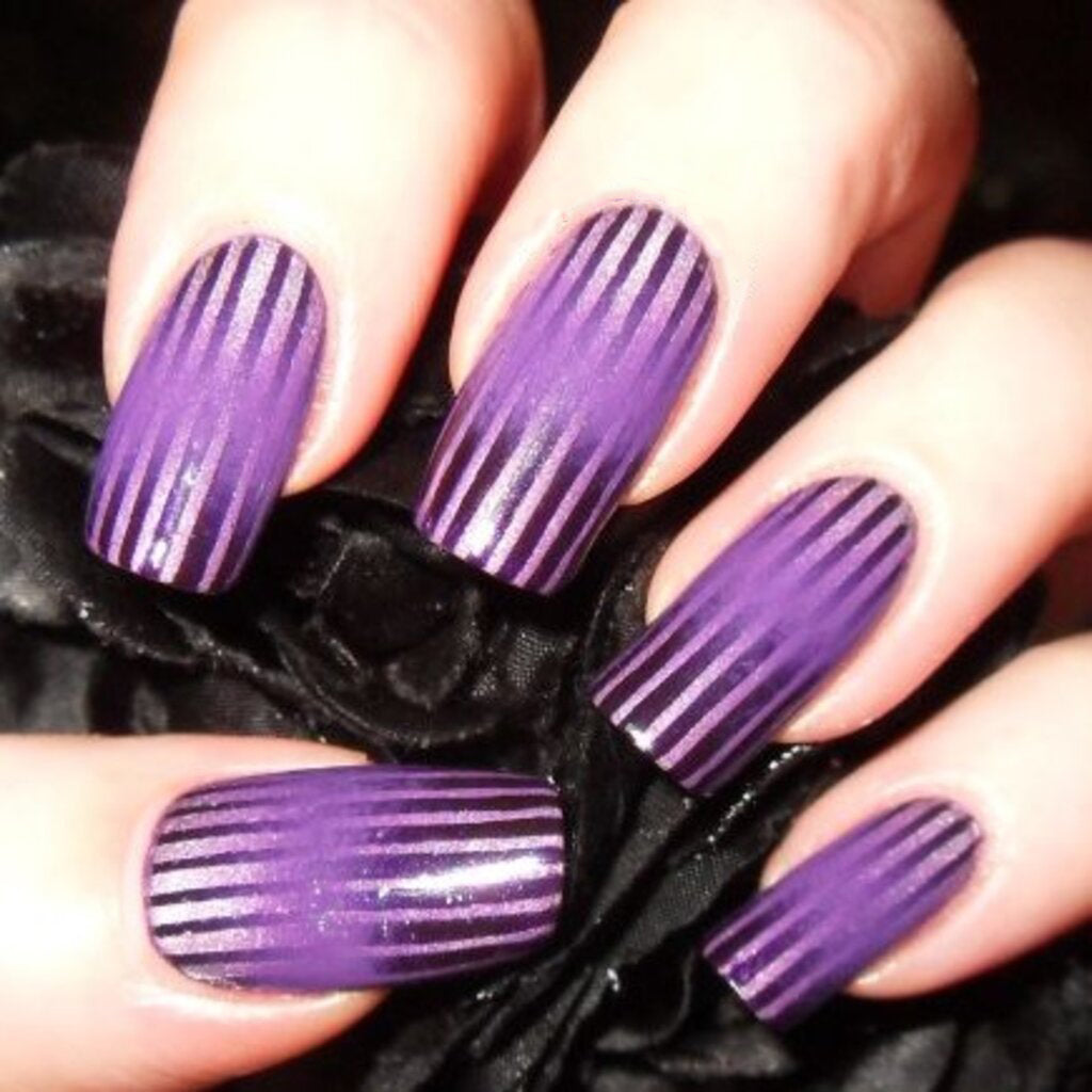 Purple Ombre Stripes