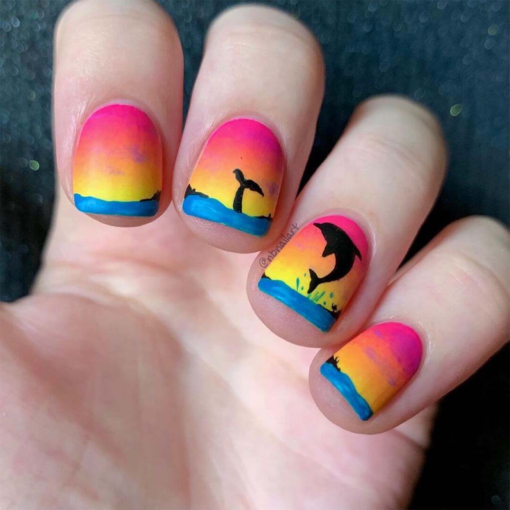 Sunset Nail Designs