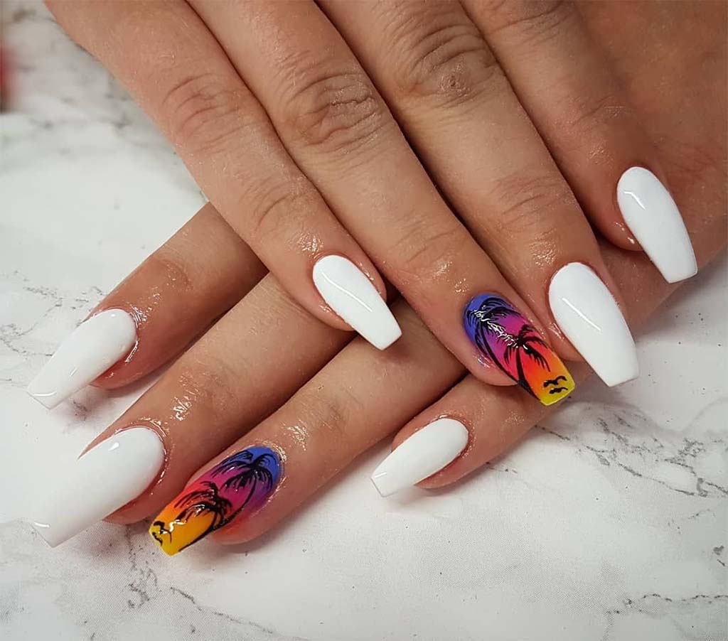 Sunset Nail Designs