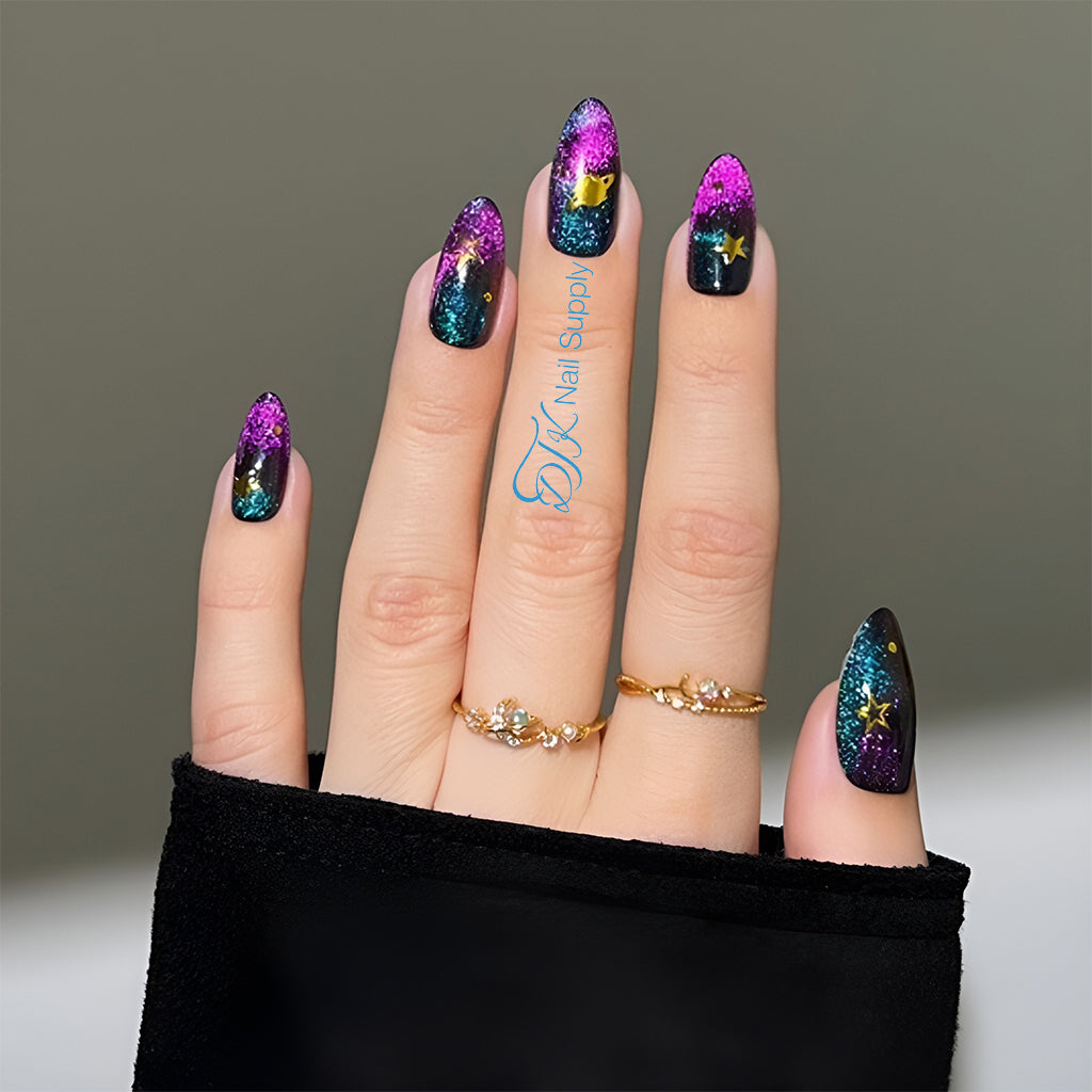 Velvet Galaxy Nails