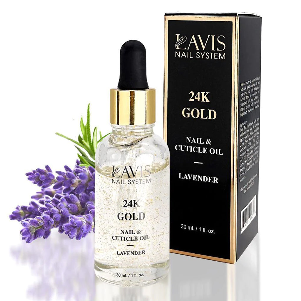 24K Gold Nail & Cuticle Oil - Lavender