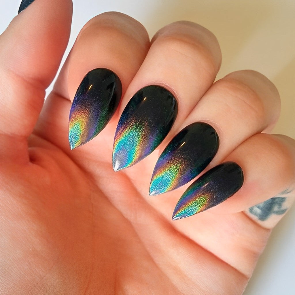 With Holographic Chrome