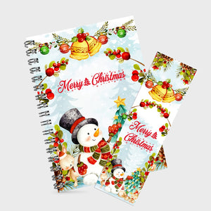 Christmas design 3 Notebook / Bookmark or both in set