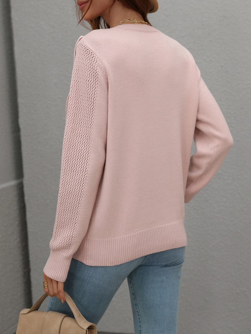 Savannah Long Sleeve Fringe Sweater