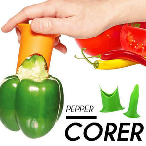 Push-n-Twist Pepper Corer (Set of 2) Kitchen genuinius 