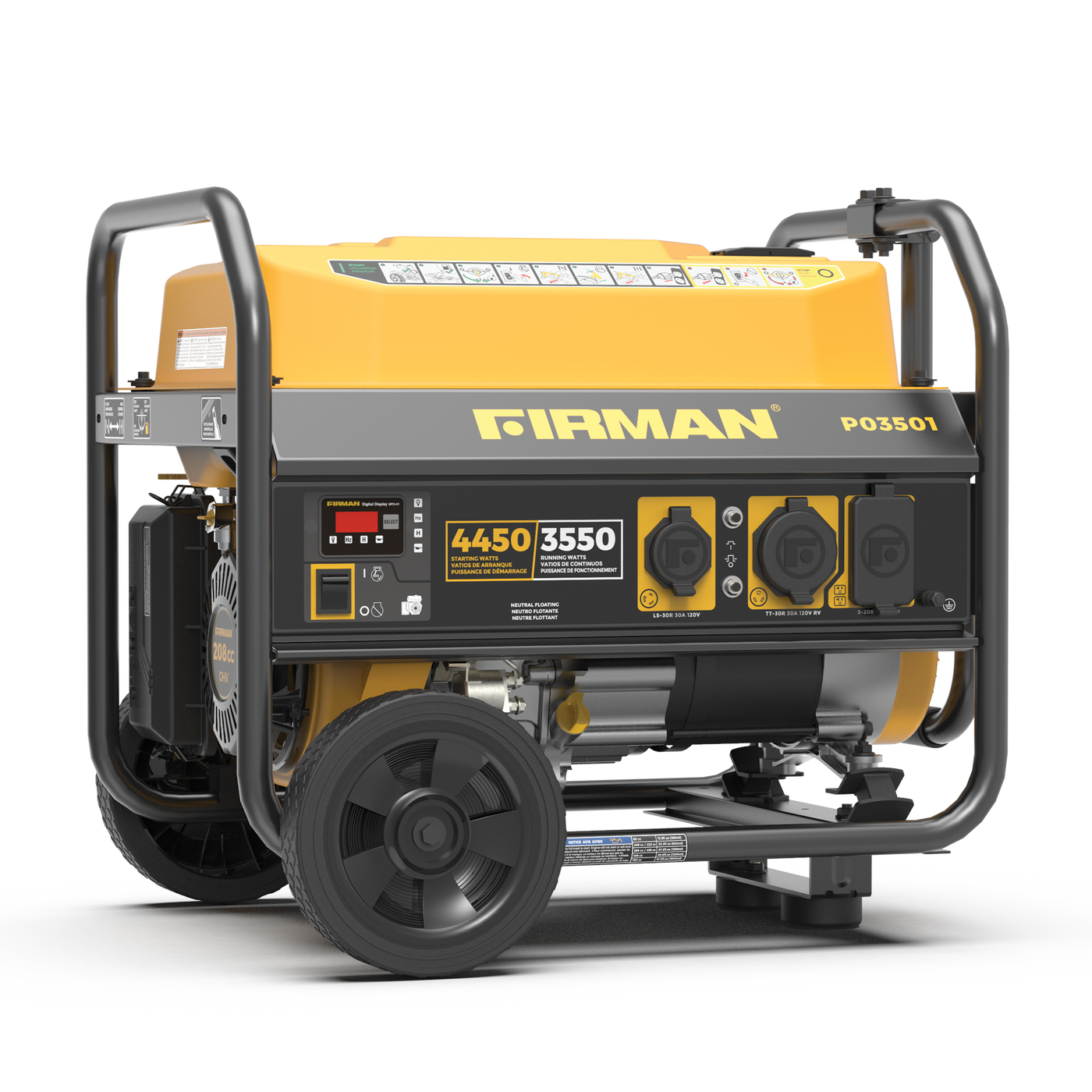 Afscheiden cache Vochtig Gas Portable Generator 4450W Recoil Start 120V – FIRMAN Power Equipment