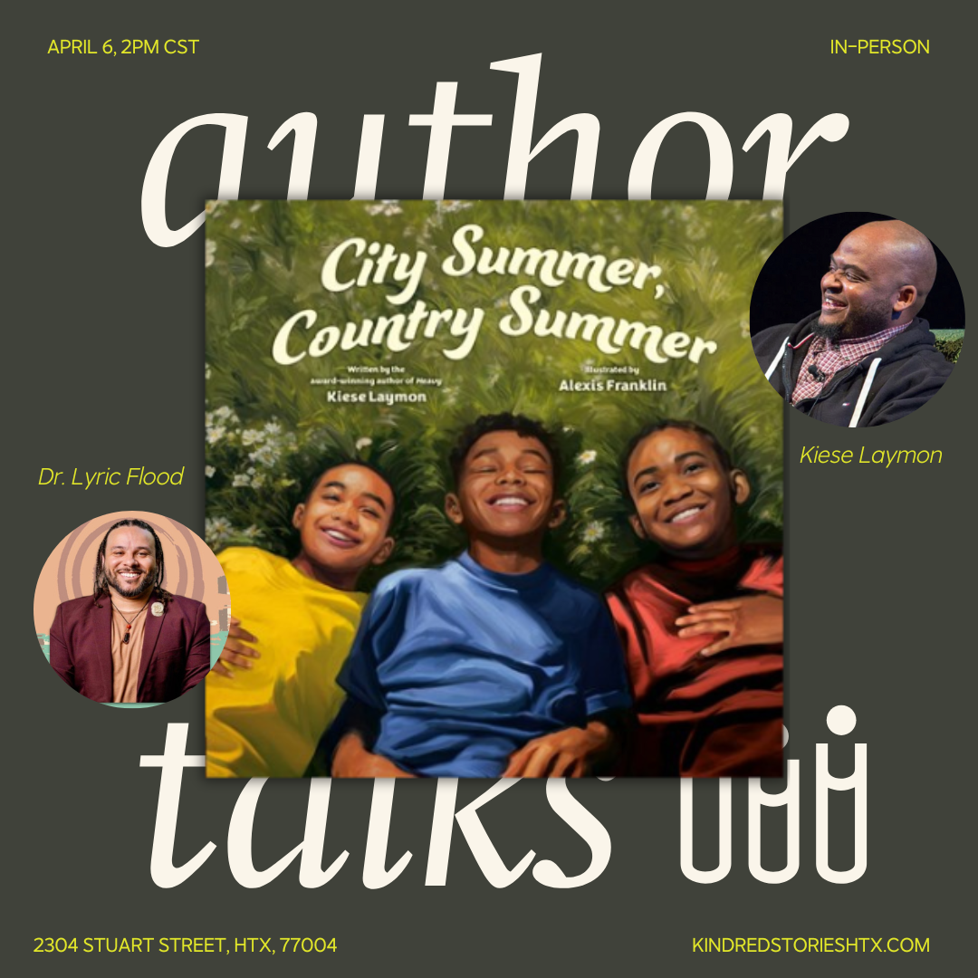 IRL AUTHOR TALK: City Summer, Country Summer with Kiese Laymon - April 6 @ 2PM
