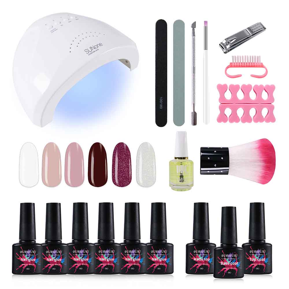 Gel Polish Kit With UV Light