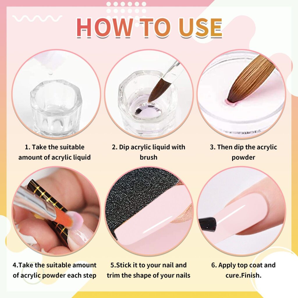 how to use nails acrylic powder