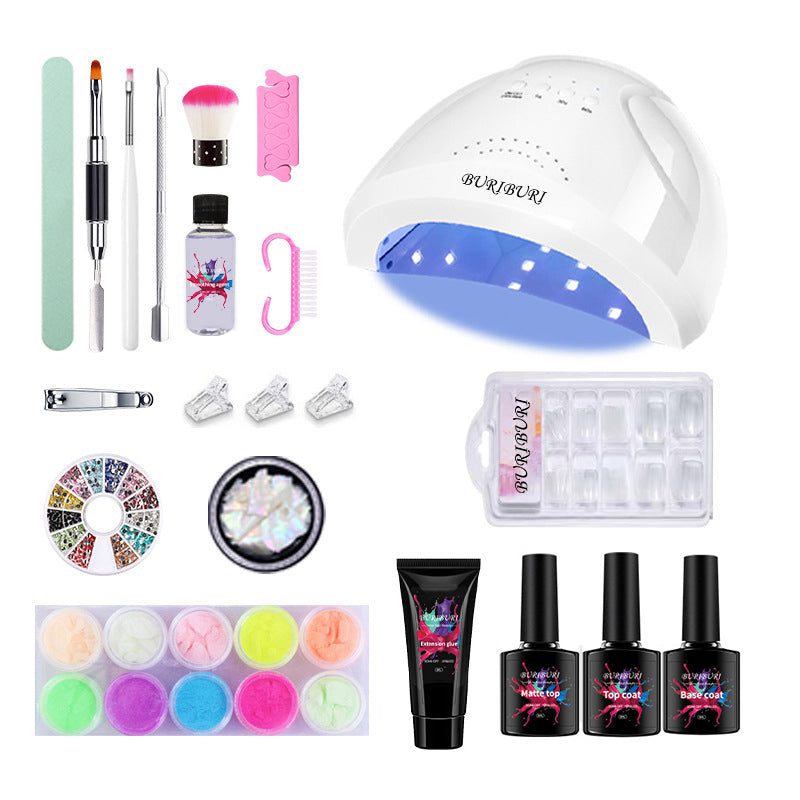 gel nail kit with light