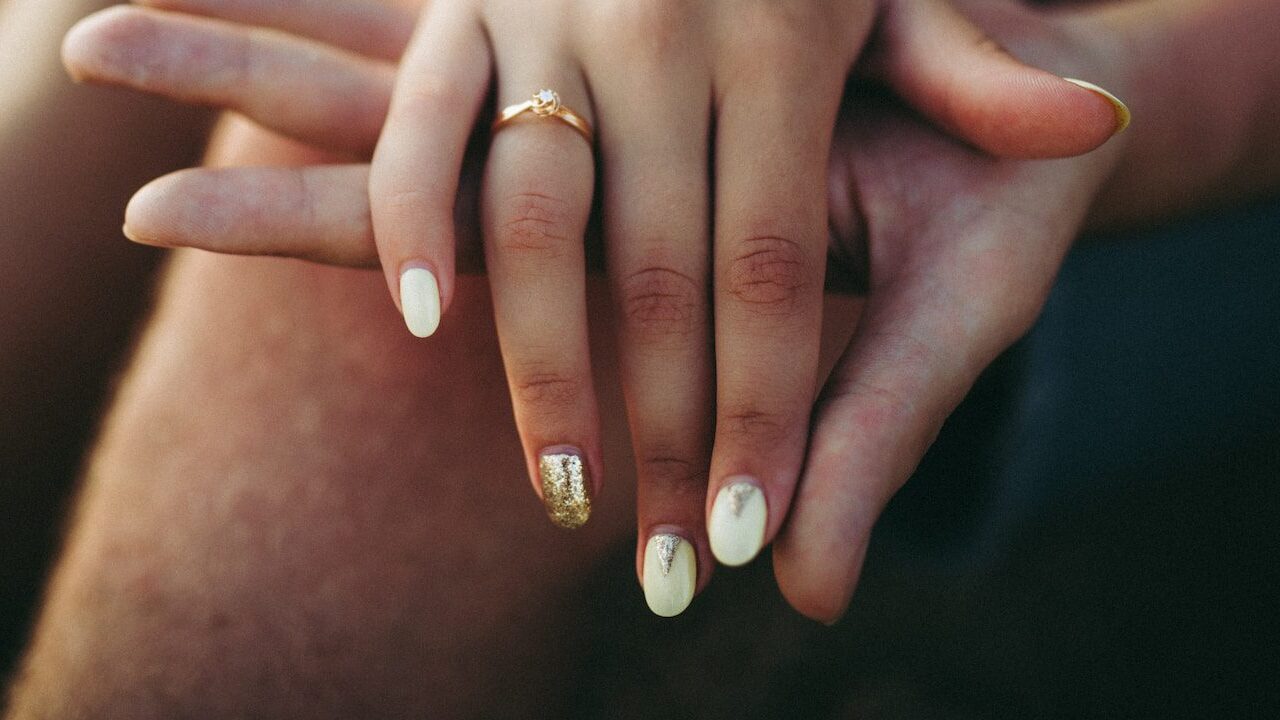 gold foil nails