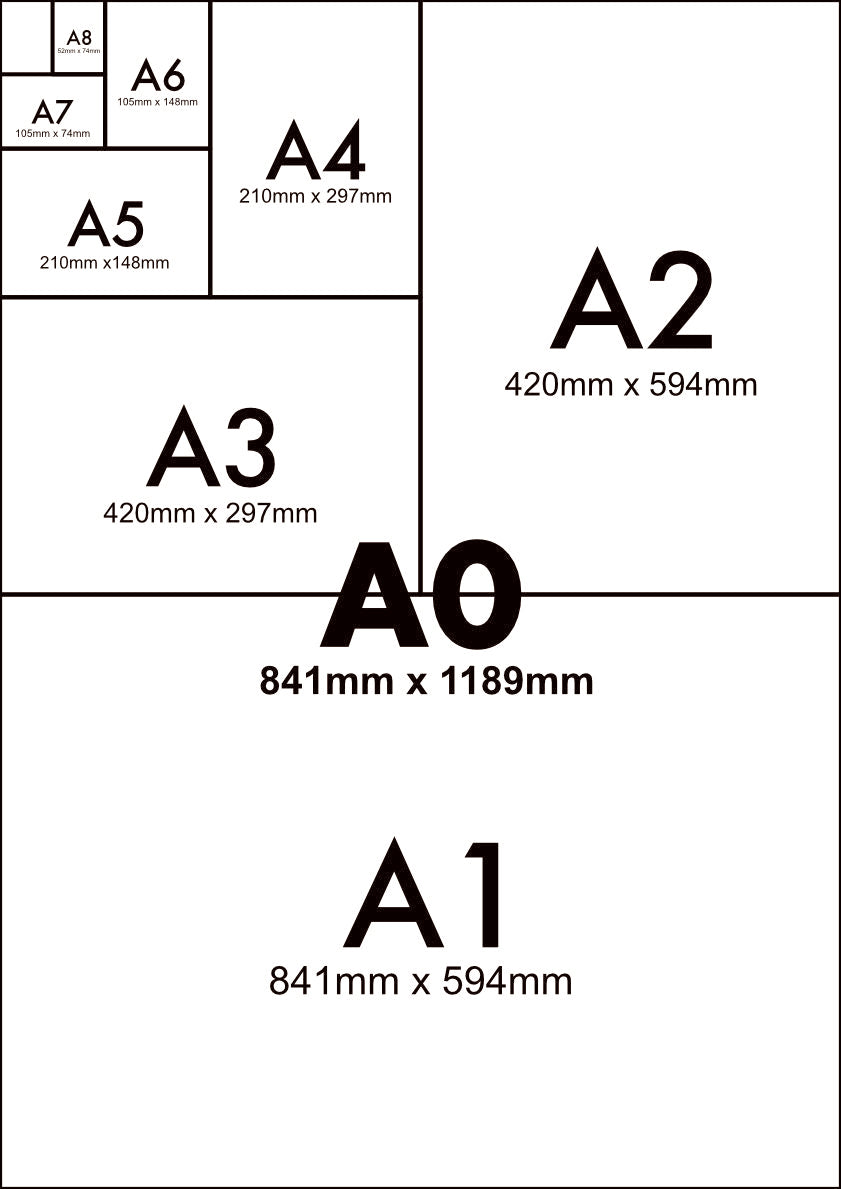 a paper sizes