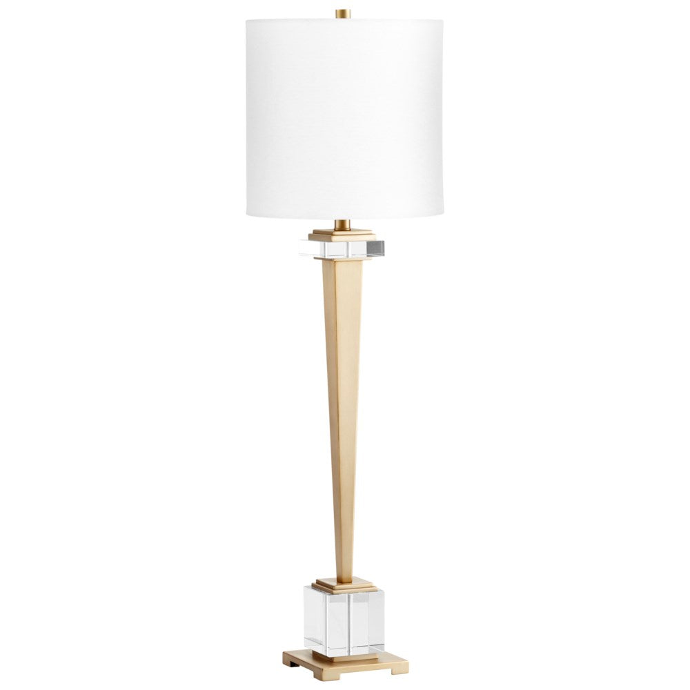 Hydra Table Lamp with Black Base and White Shade