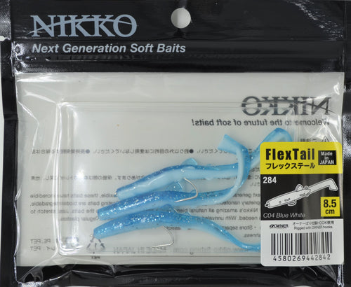 Flex Tail 8.5 cm Nikko (C02 UV Black Blue Glitter - 3 Pz