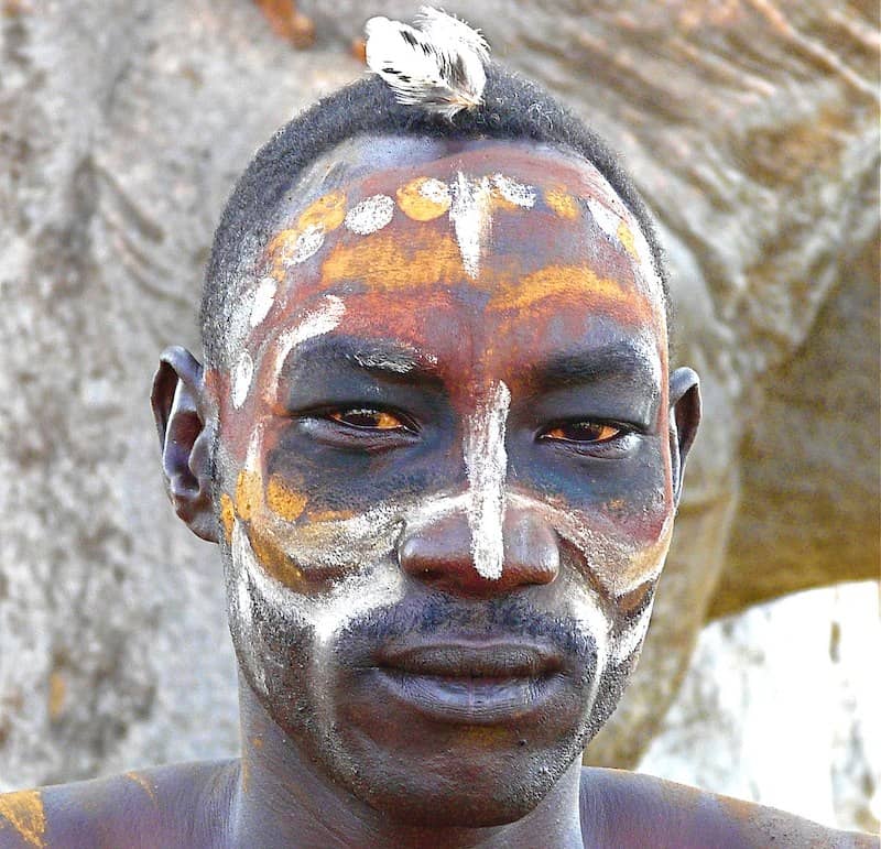 peinture faciale africaine