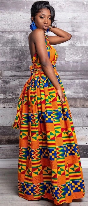 robe africaine en pagne simple