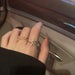 Jewelry WholesaleWholesale 925 Sterling Silver Micro Setting Hexagram Ring Women JDC-RS-JianM021 Rings 简漫 %variant_option1% %variant_option2% %variant_option3%  Factory Price JoyasDeChina Joyas De China