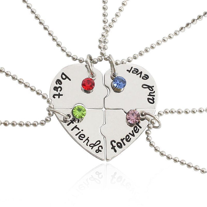 Wholesale heart-shaped stitching plating alloy necklaces JDC-NE-ShaoZ003 Necklaces 韶紫 A Wholesale Jewelry JoyasDeChina Joyas De China
