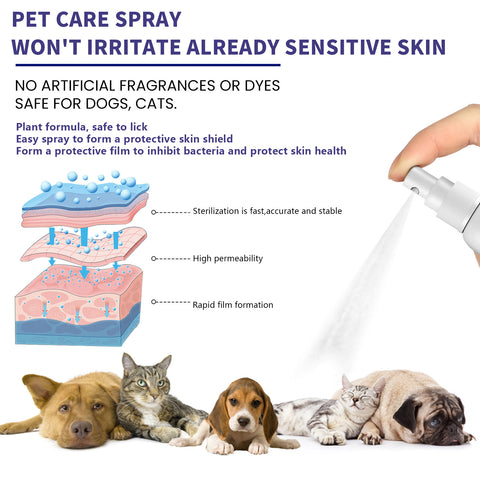 Pet Care Antibacterial Treatment Spray for Cats and Dogs
