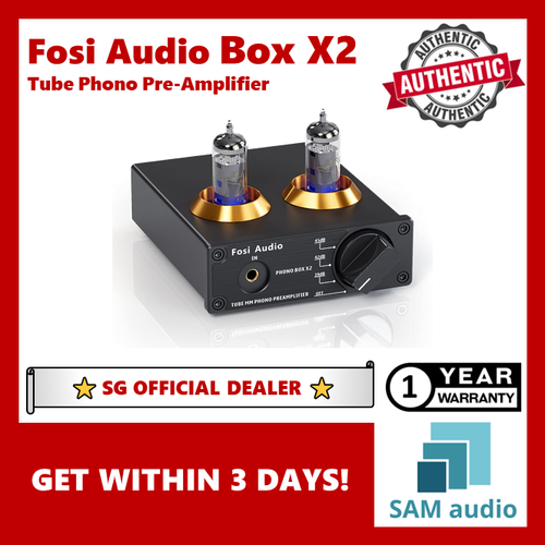 Fosi Audio P3 Tube Preamp with Bluetooth 5.1 Bass & Treble