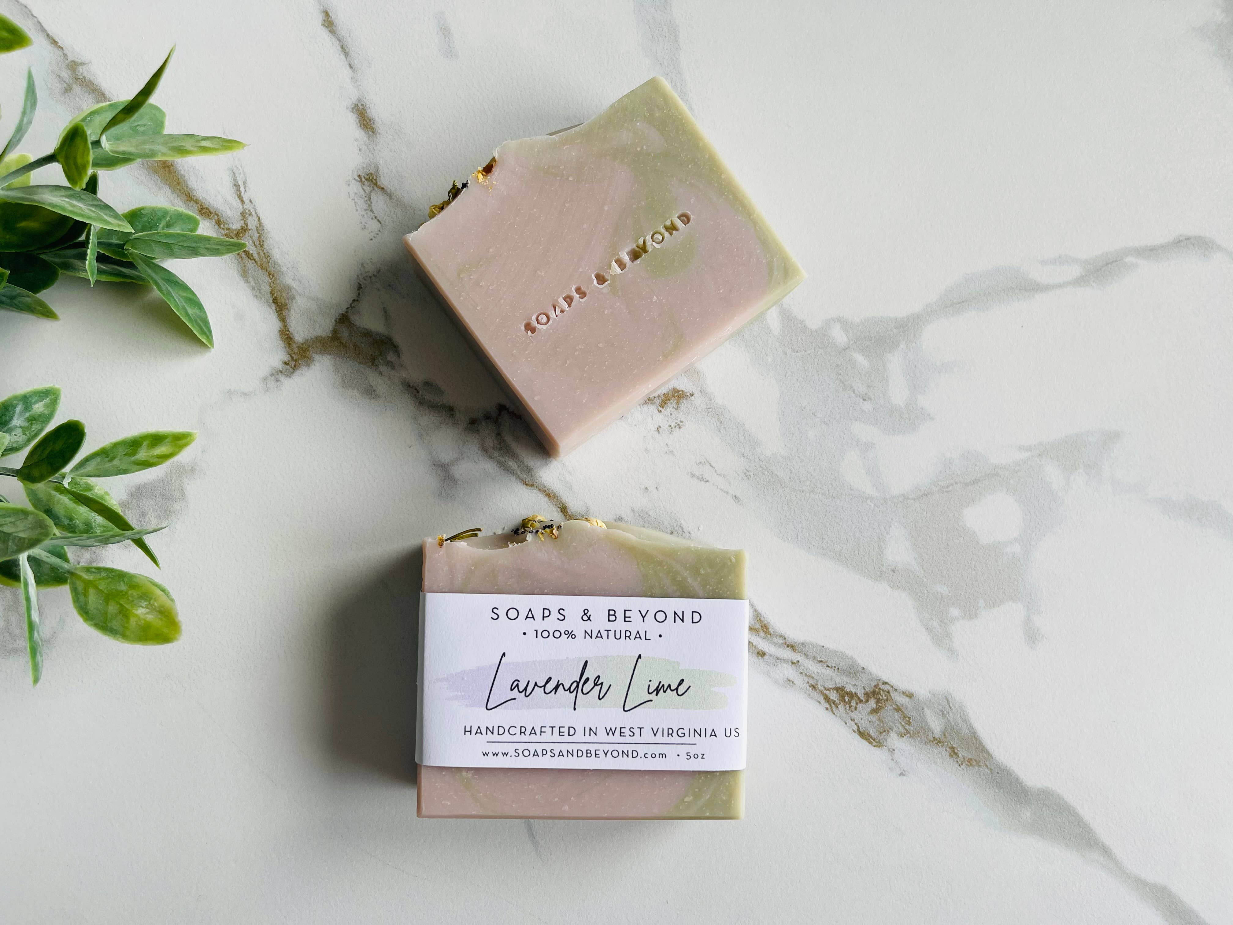 Soaps & Beyond - Lavender lime Soap bar 100% natural