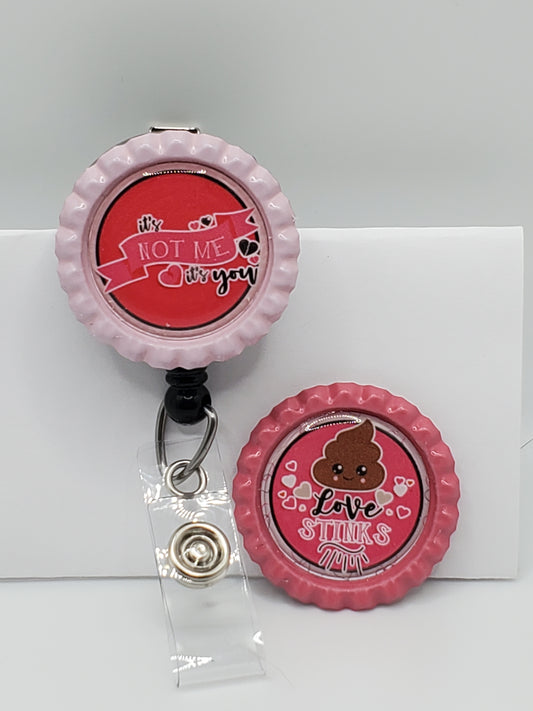 Plaid Love Badge Set - Interchangeable Funny Badge Reels for Nurses –  Braceliss LLC