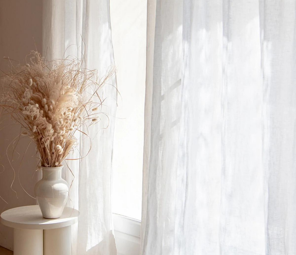 White Linen Curtains