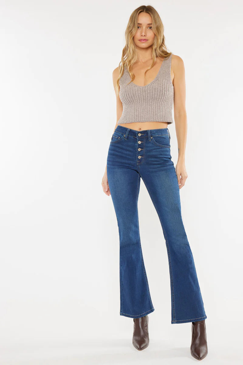 KanCan High Rise Super Flare Jeans - Mills Mercantile