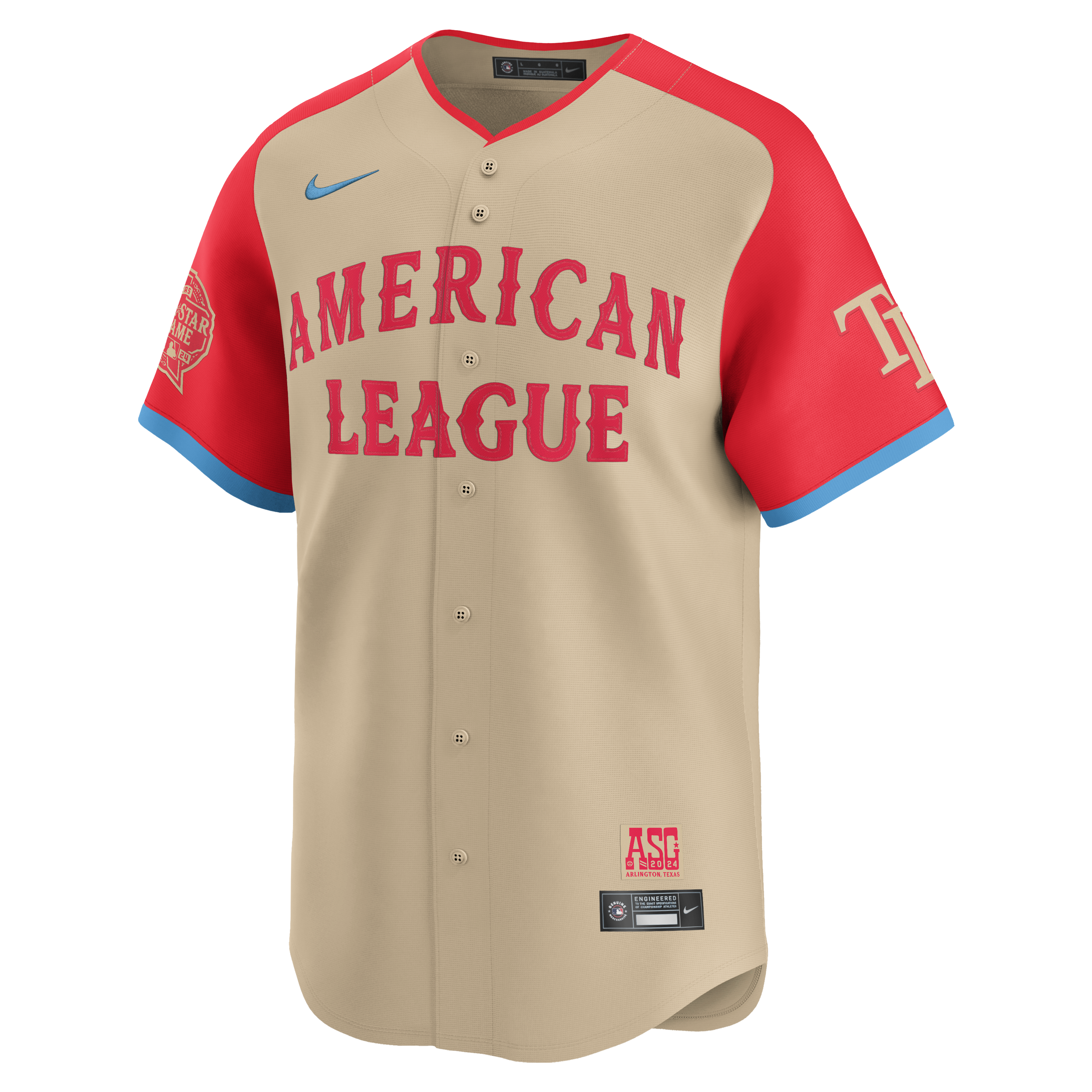 Rays Nike Cream Orange 2024 All Star Jersey - The Bay Republic product image