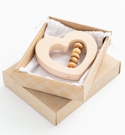 Wooden Dumbbell-shaped Rattle - WoodenCaterpillar Toys
