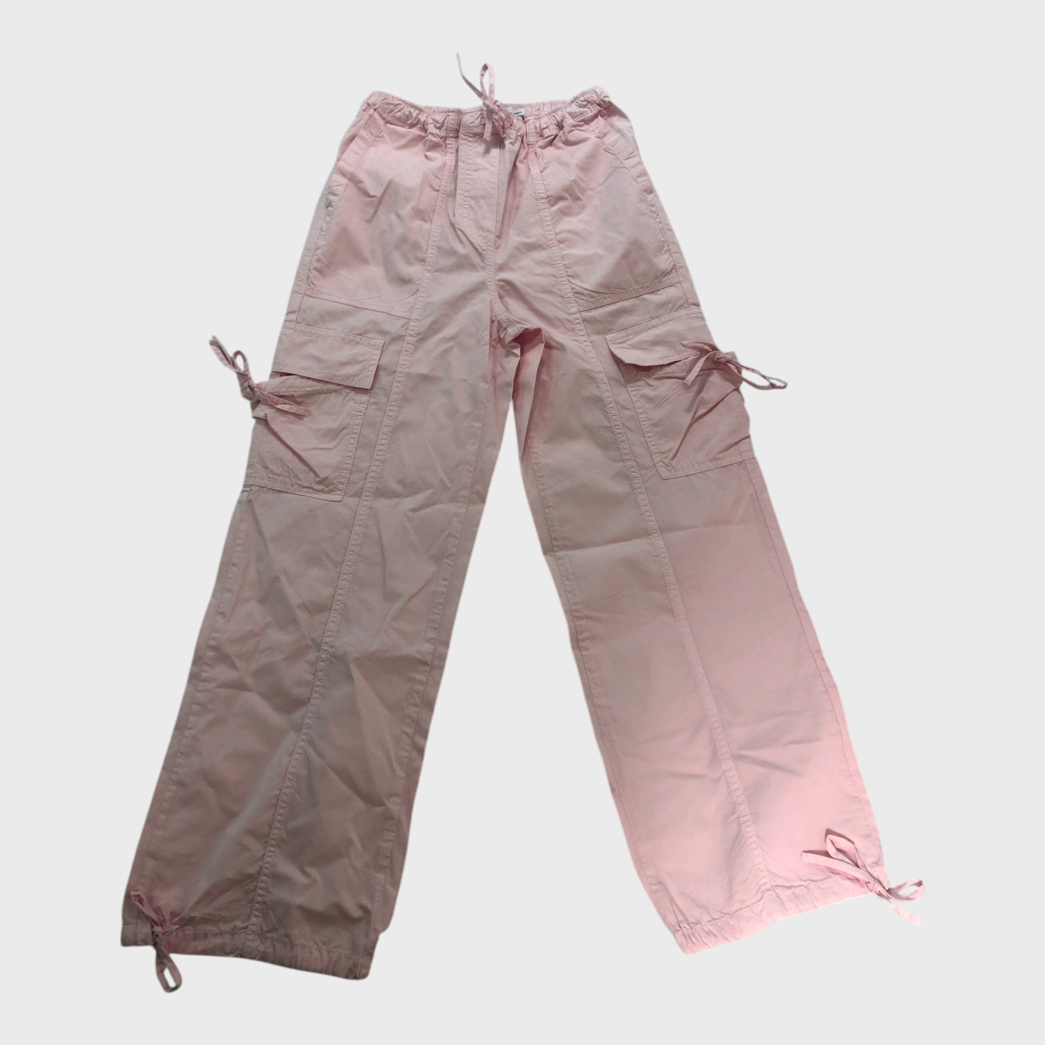  Branded Pink Parachute Trousers