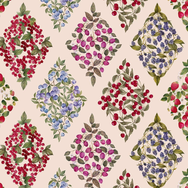 Berry meadows fabric