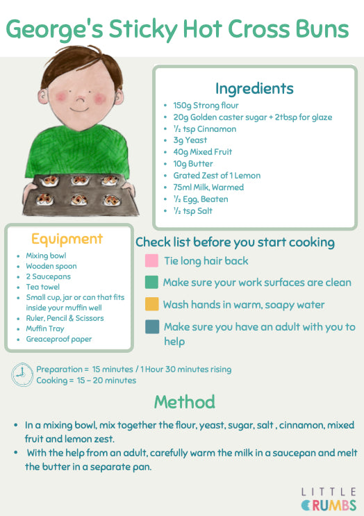 recipe for hot cross buns