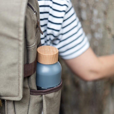 flask in backpack