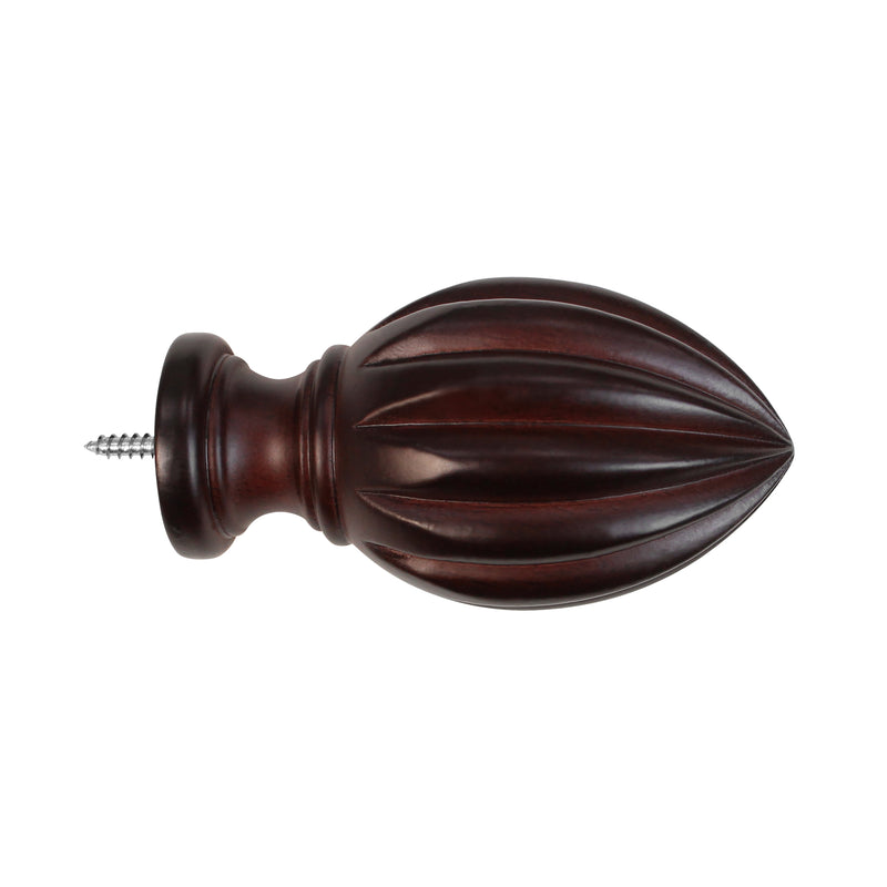 Highland Manor Wood Products Large Kline Ball Maple Wood Finial - 7 Tall x  4 7/8 Wide - Unfinished Round Wooden Finial for Indoor Use - Perfect for