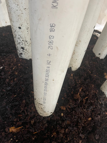 inside Johnson-su bioreactor with compost and perforated pipes